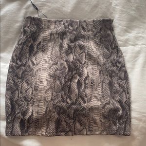 NWT Snakeskin Skirt